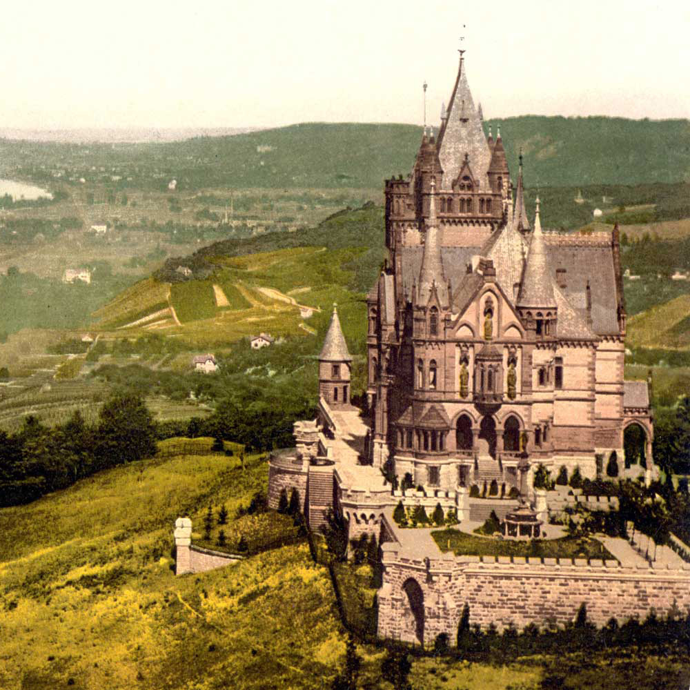 schloss_drachenburg_1900-quadr Das Schloss um 1900